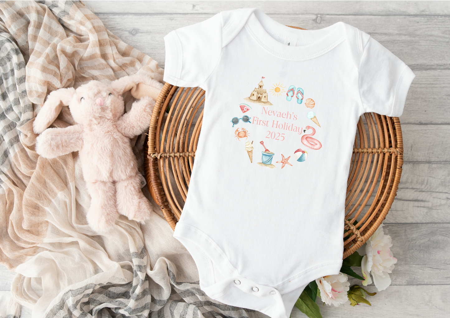 First Holiday Babygrow