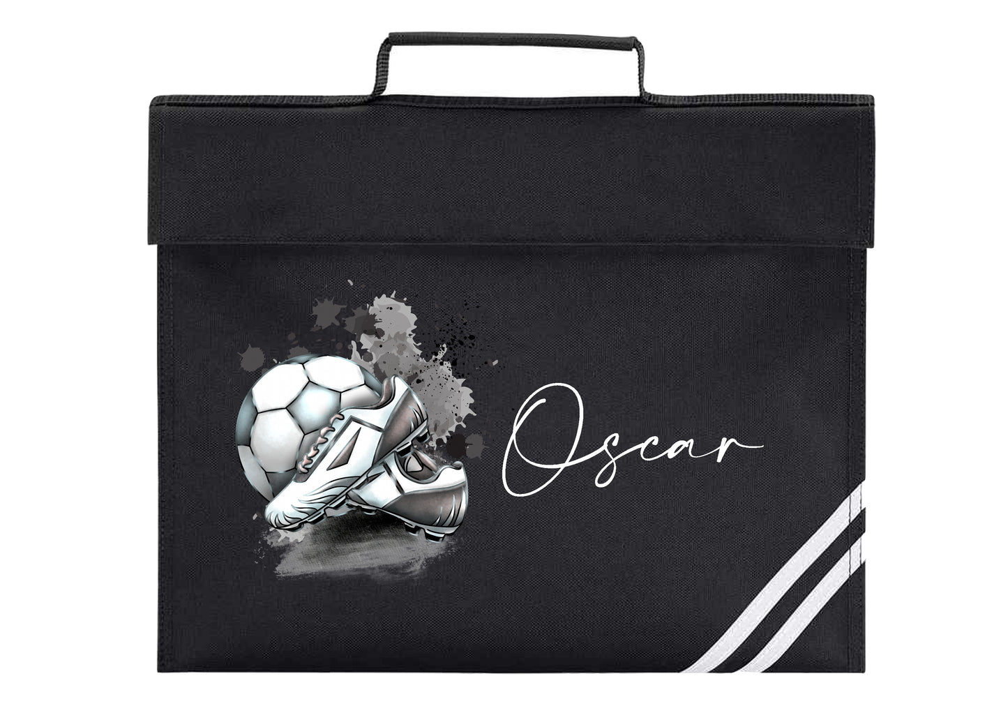 Personalised Football Design Bookbag - All colours