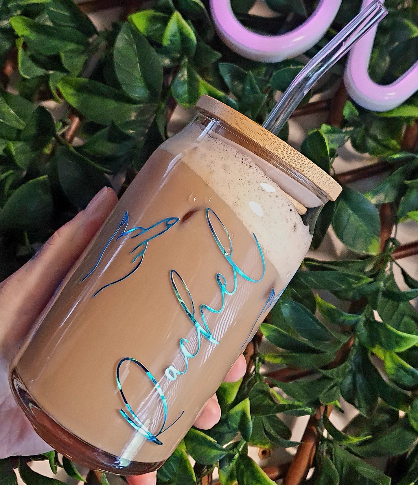 Middle finger libby glass cup