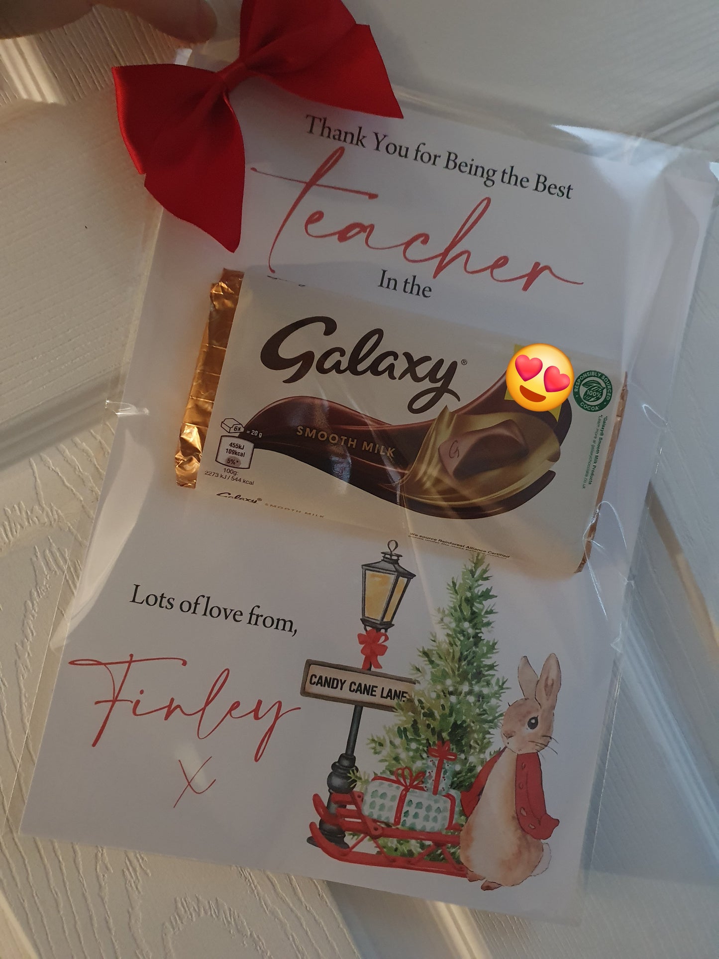 Teacher Galaxy Christmas Card
