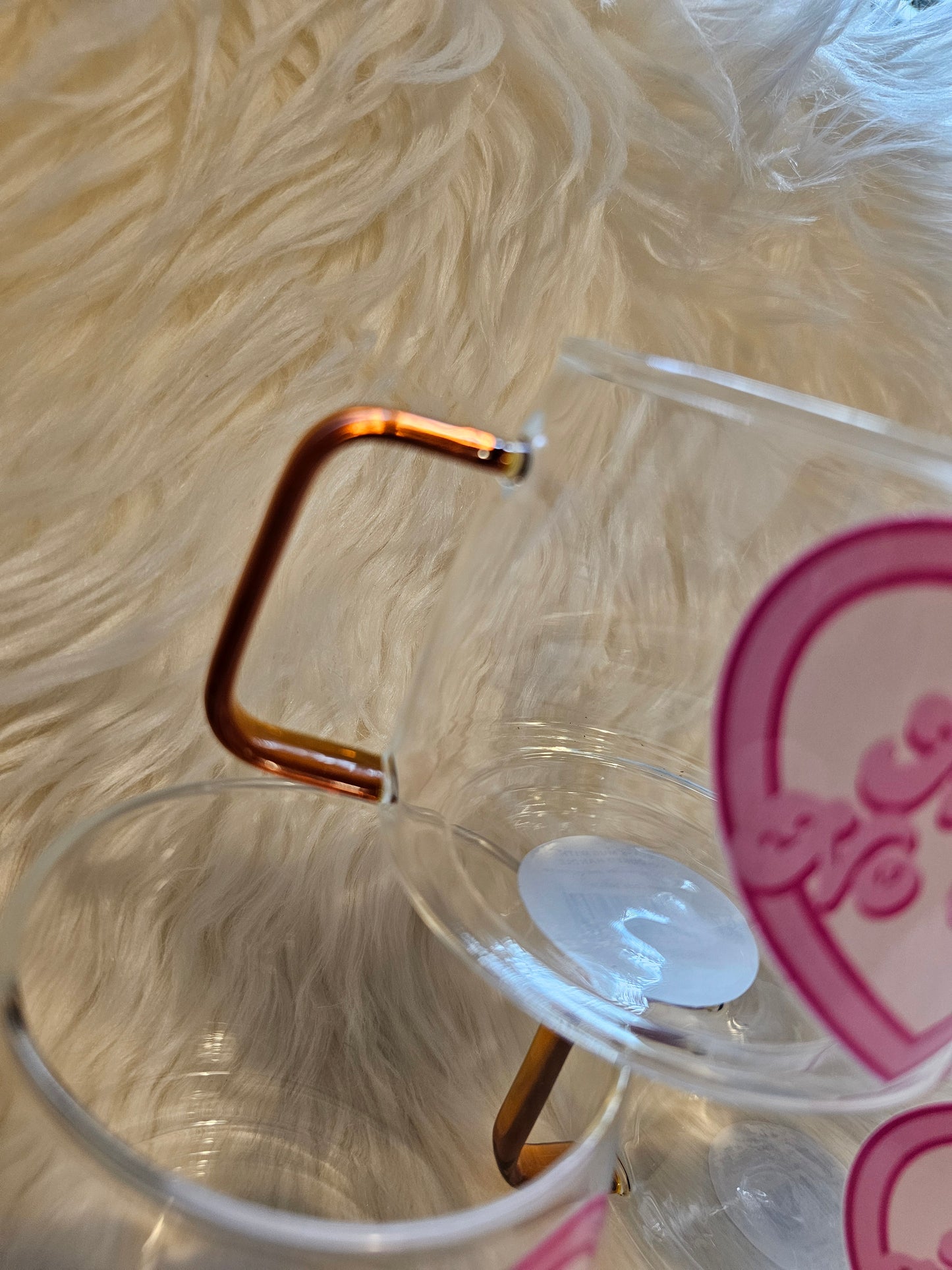 All tits no brains glass mug