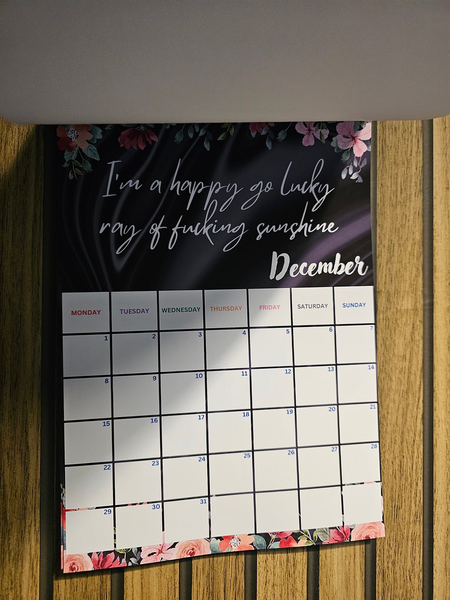 Fuck it Swear Calendar 2025