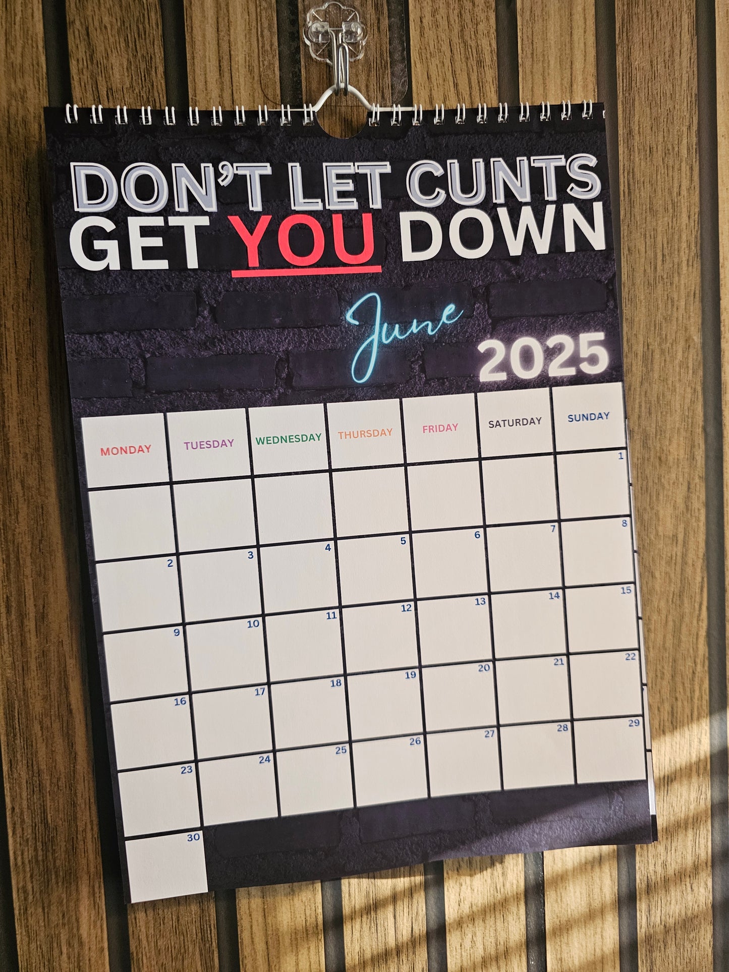 Swear Calendar 2025