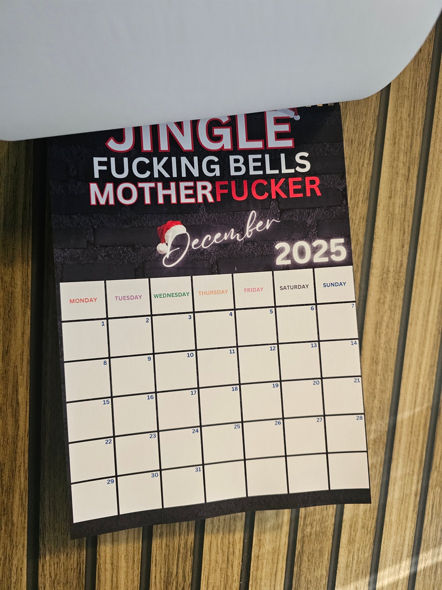 Swear Calendar 2025