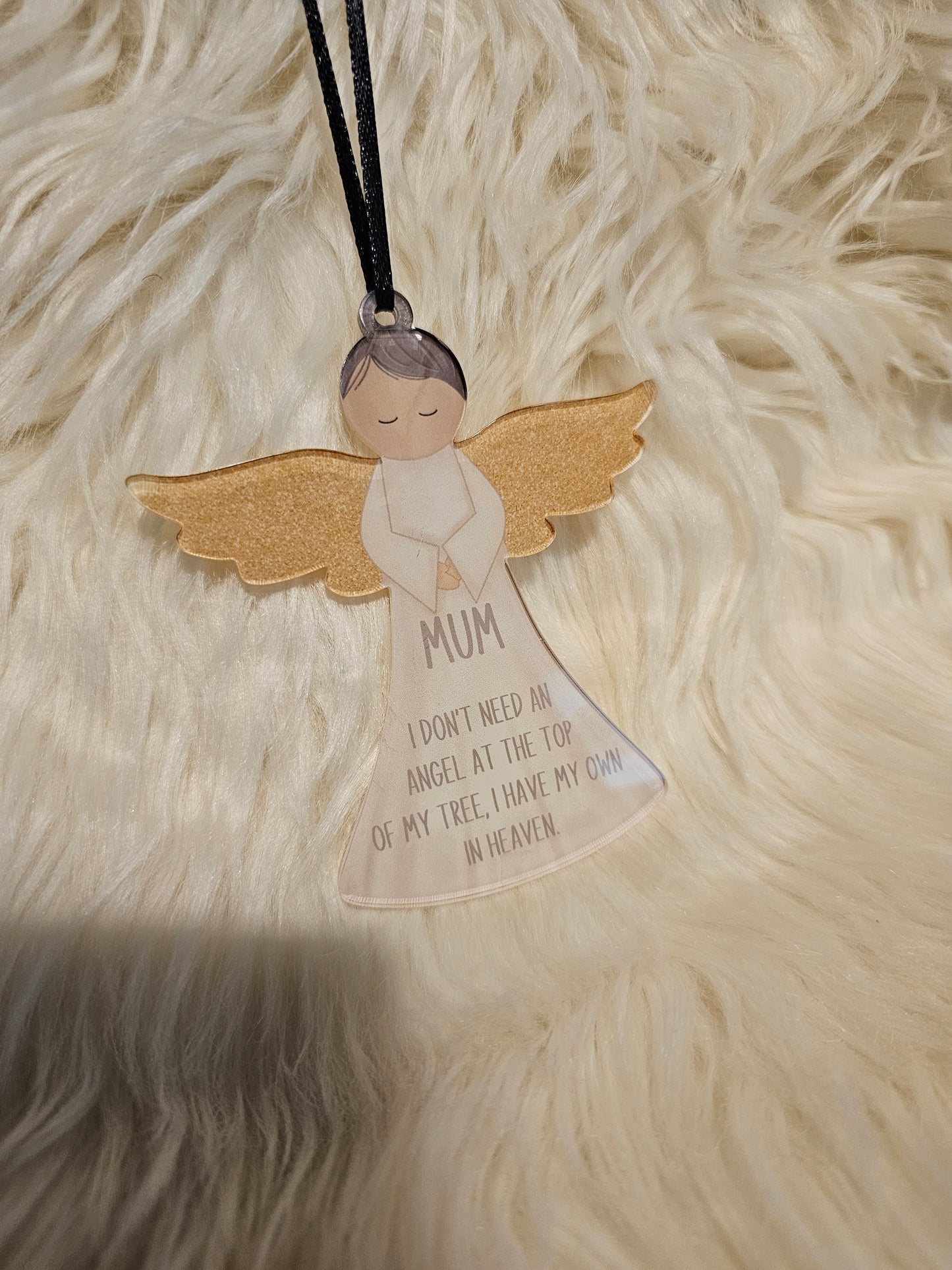 Personalised Angel hanging decoration