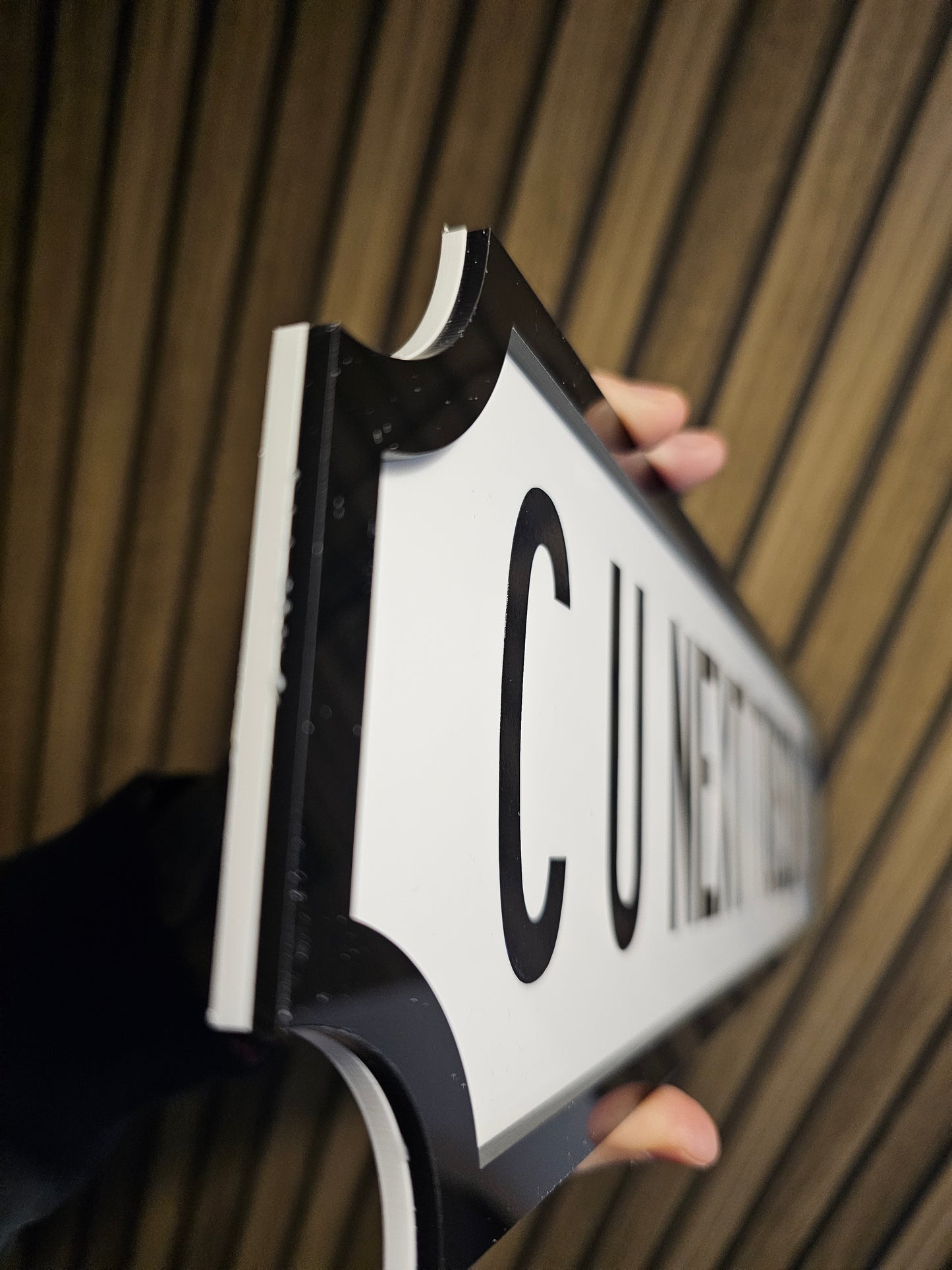 C U Next Tuesday Swearing Funny Railway Street Sign