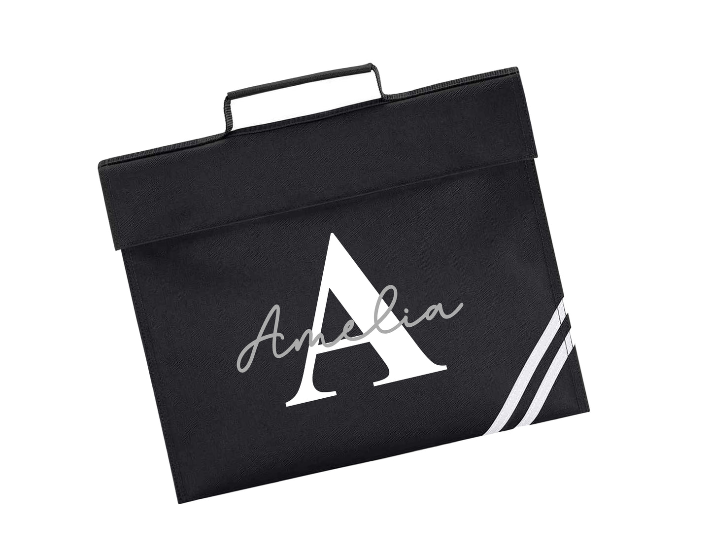 Personalised Initial Script Design Bookbag - All colours