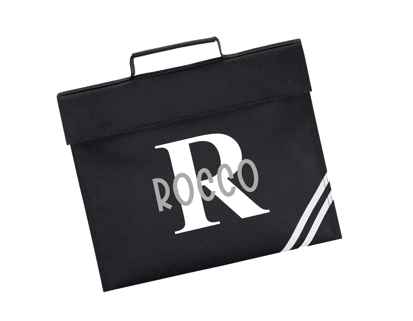 Personalised Initial Design Bookbag - All colours