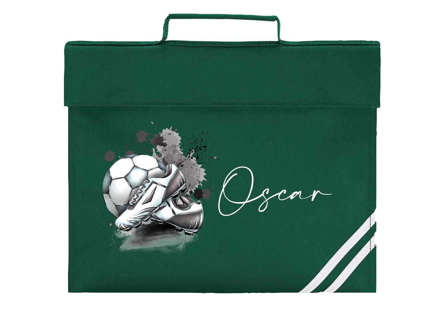Personalised Football Design Bookbag - All colours