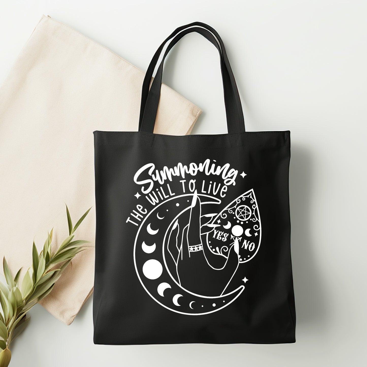 Summoning the will to live tote bag