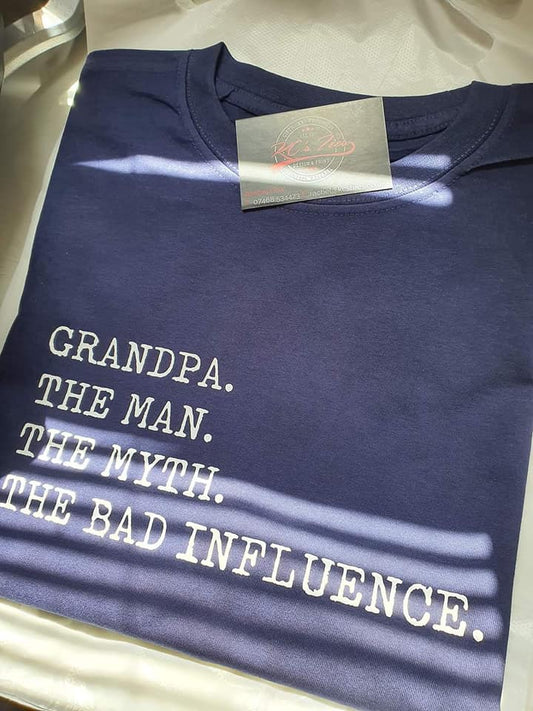 Grandad. The Man The Myth Tshirt