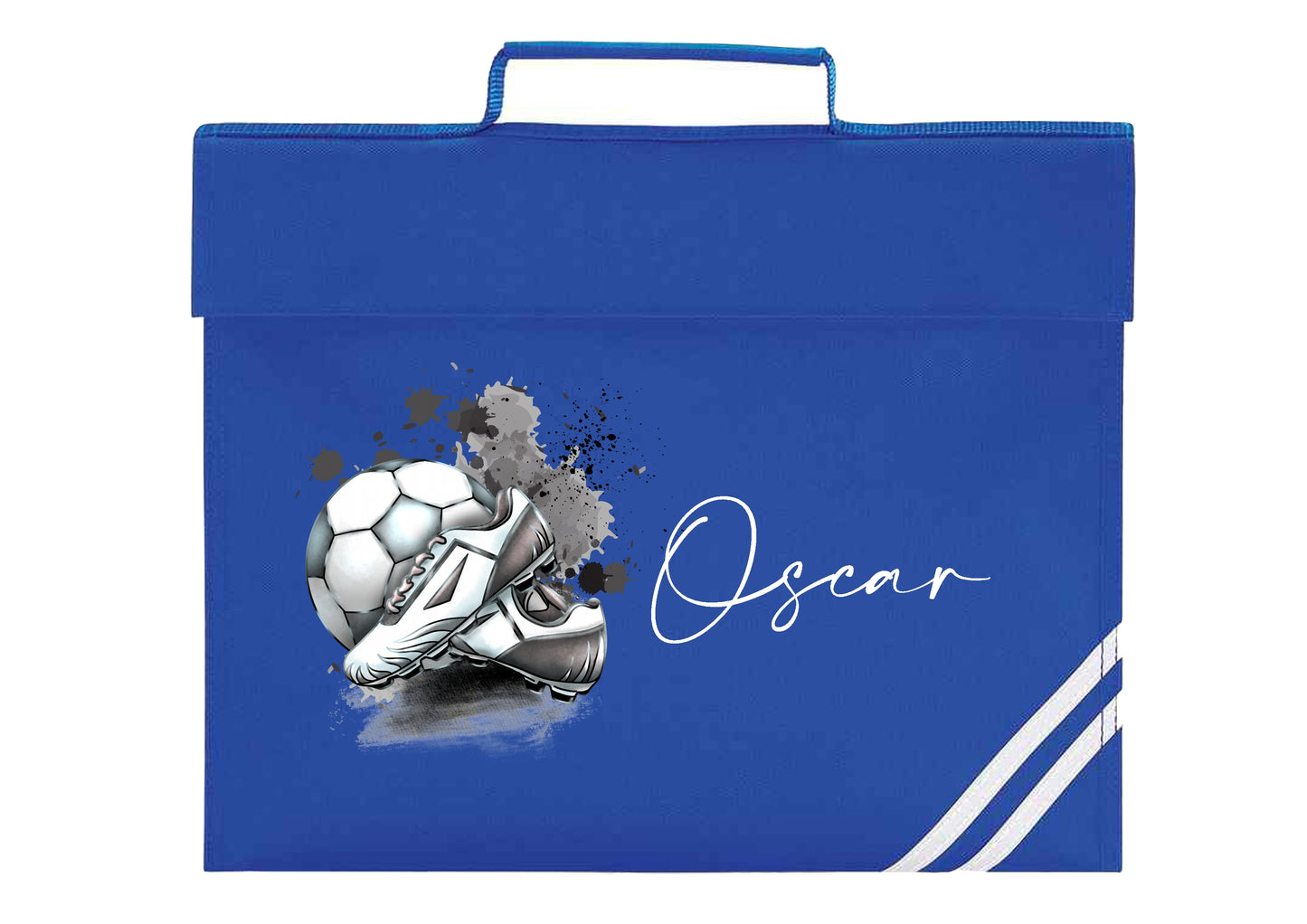 Personalised Football Design Bookbag - All colours