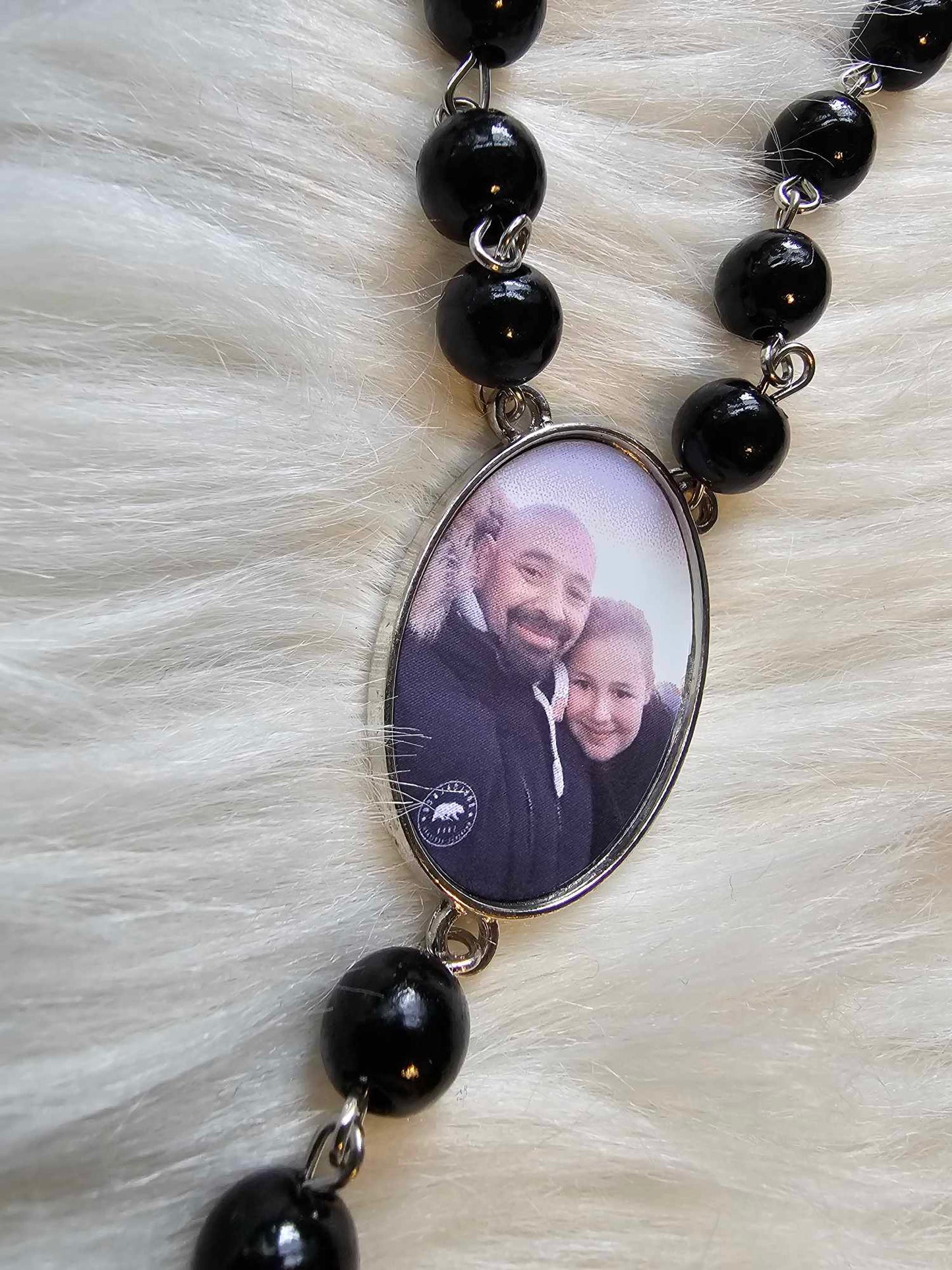 Rosary Beads Remembrance Printed with your photo