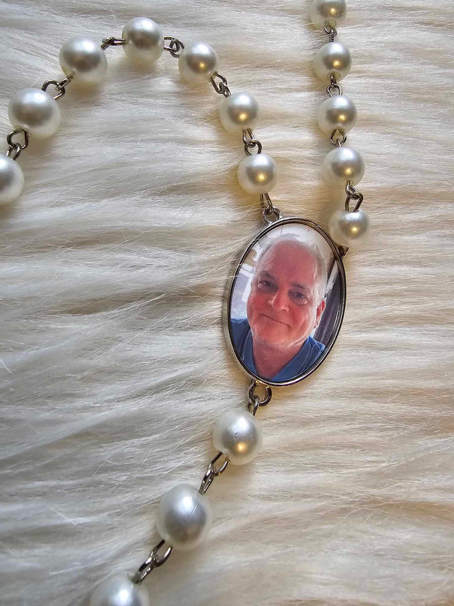 Rosary Beads Remembrance Printed with your photo