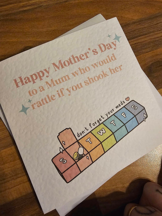 Mother's Day Pill Box Greetings Card
