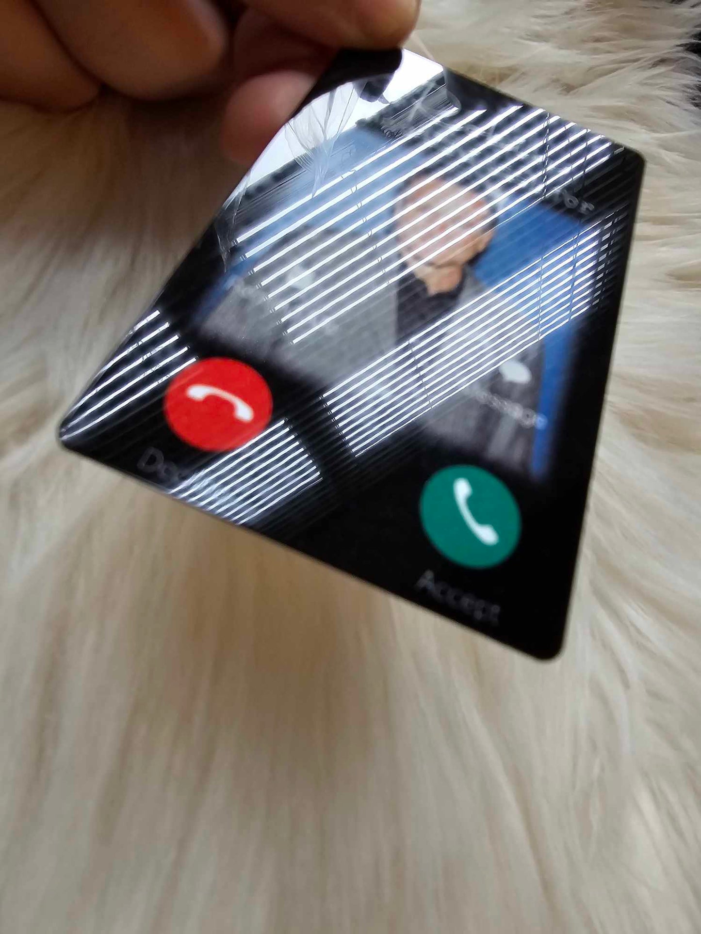 Phone Style Memorial Wallet or Purse Card or Car Ornament