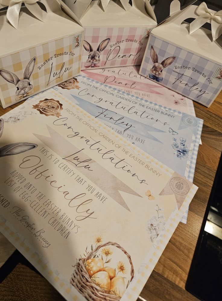 Easter Gift Box and Certificate