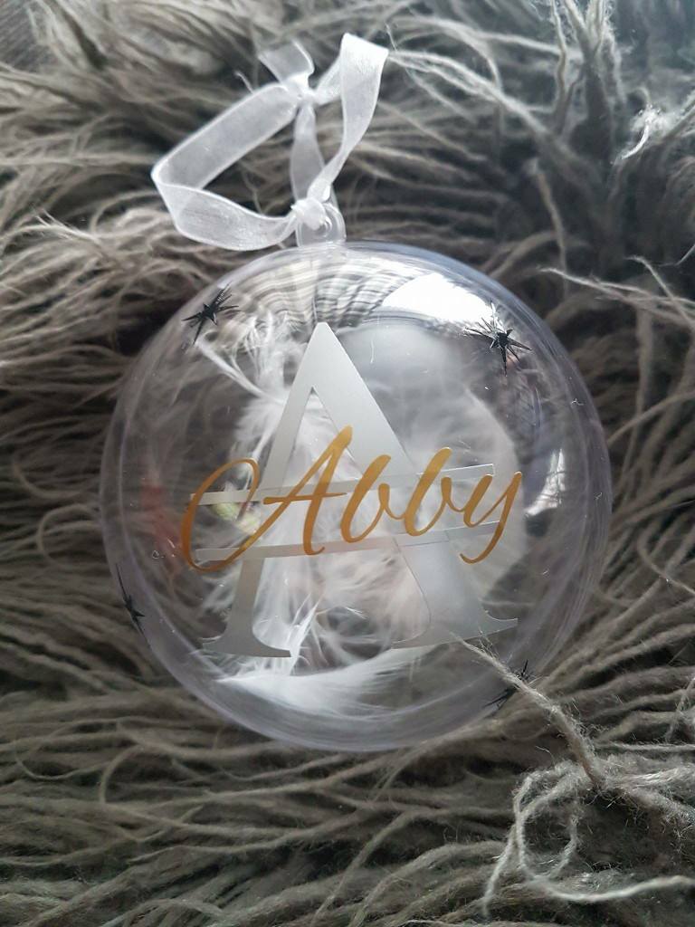 Name and Initial Personalised Bauble