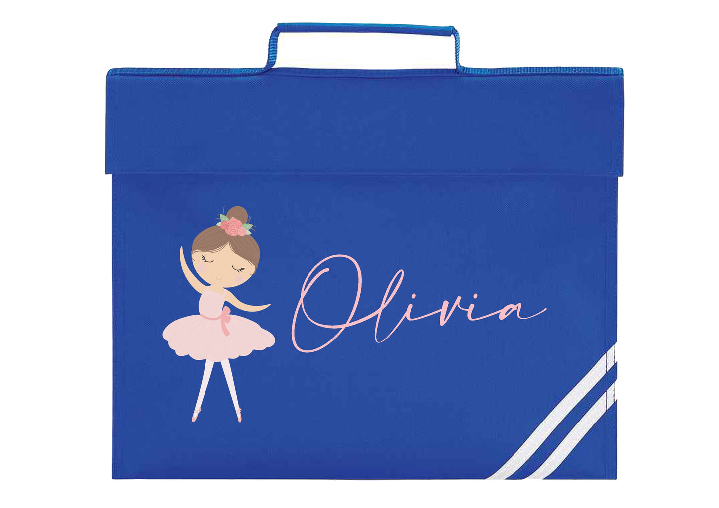Personalised Ballerina Design Bookbag - All colours