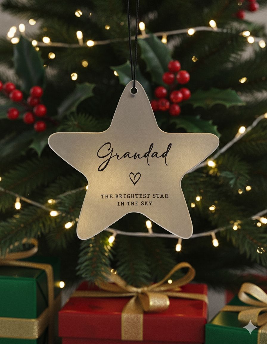 Brightest star in the sky personalised ornament - Any name