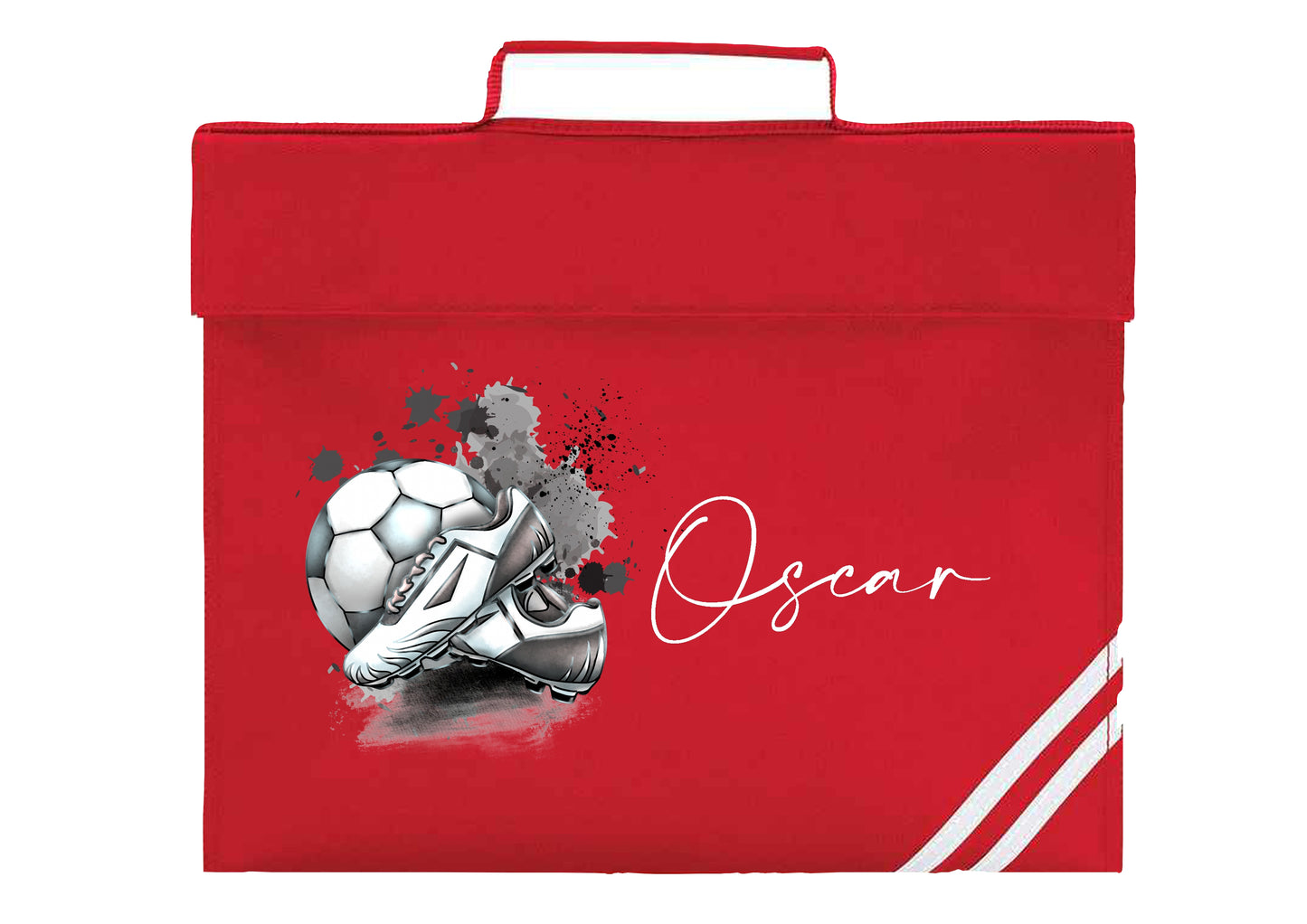Personalised Football Design Bookbag - All colours