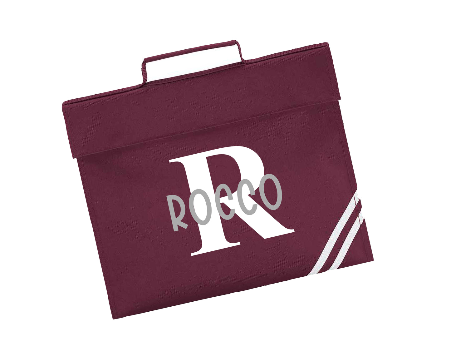 Personalised Initial Design Bookbag - All colours
