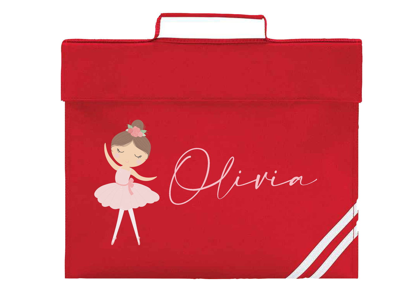Personalised Ballerina Design Bookbag - All colours