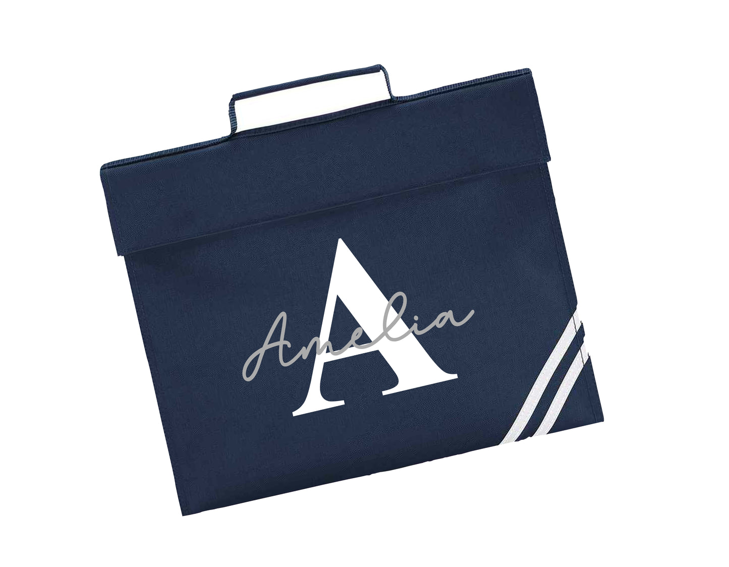 Personalised Initial Script Design Bookbag - All colours