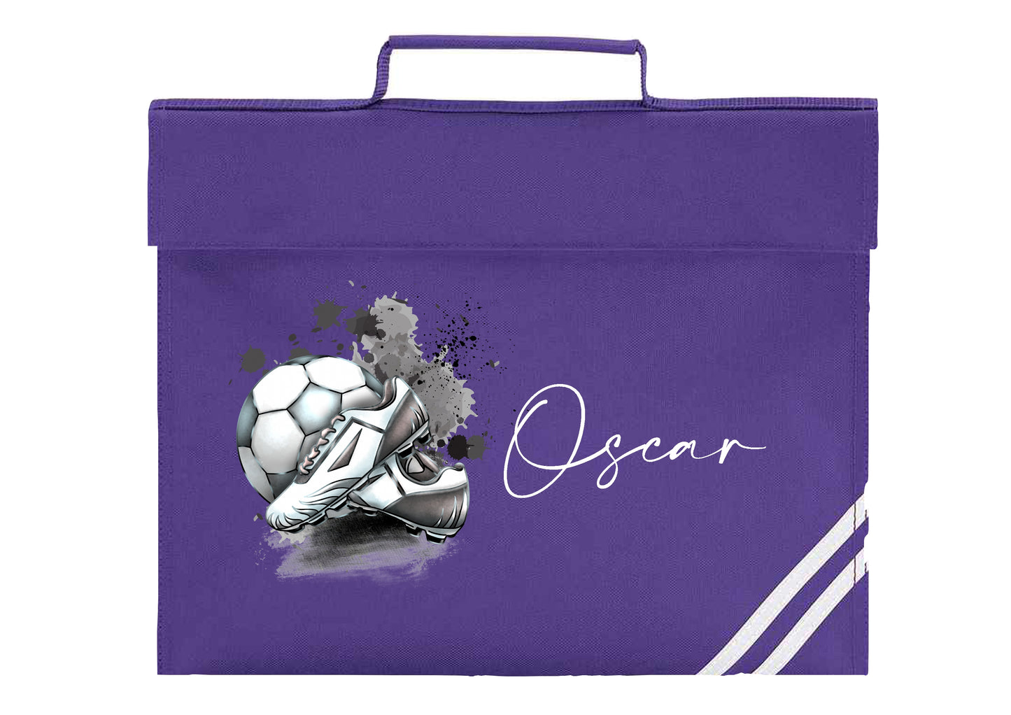 Personalised Football Design Bookbag - All colours