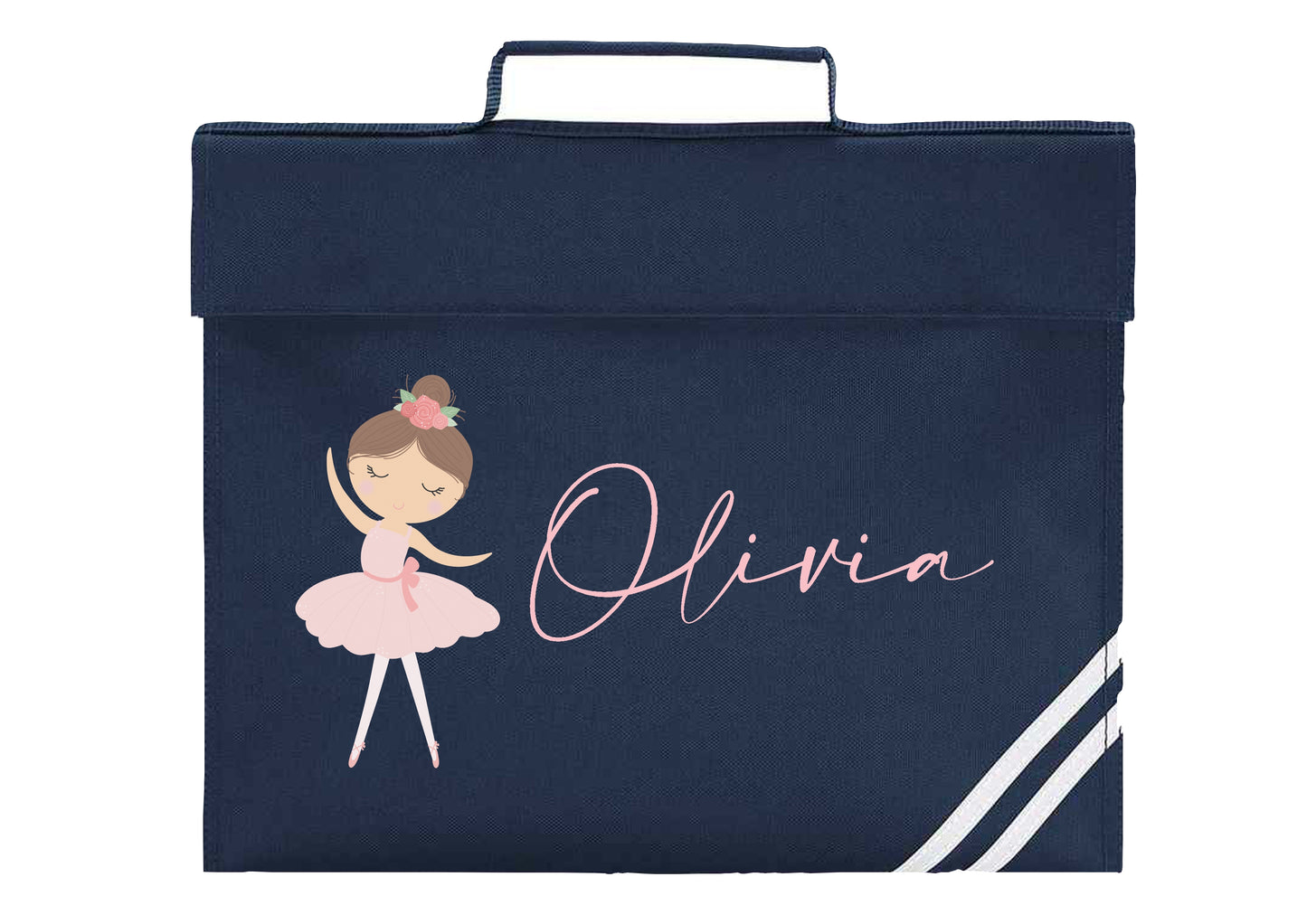 Personalised Ballerina Design Bookbag - All colours