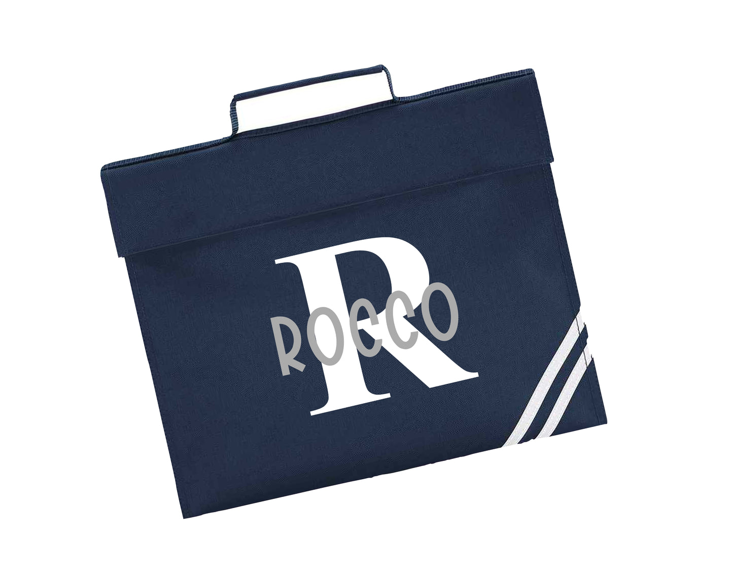 Personalised Initial Design Bookbag - All colours