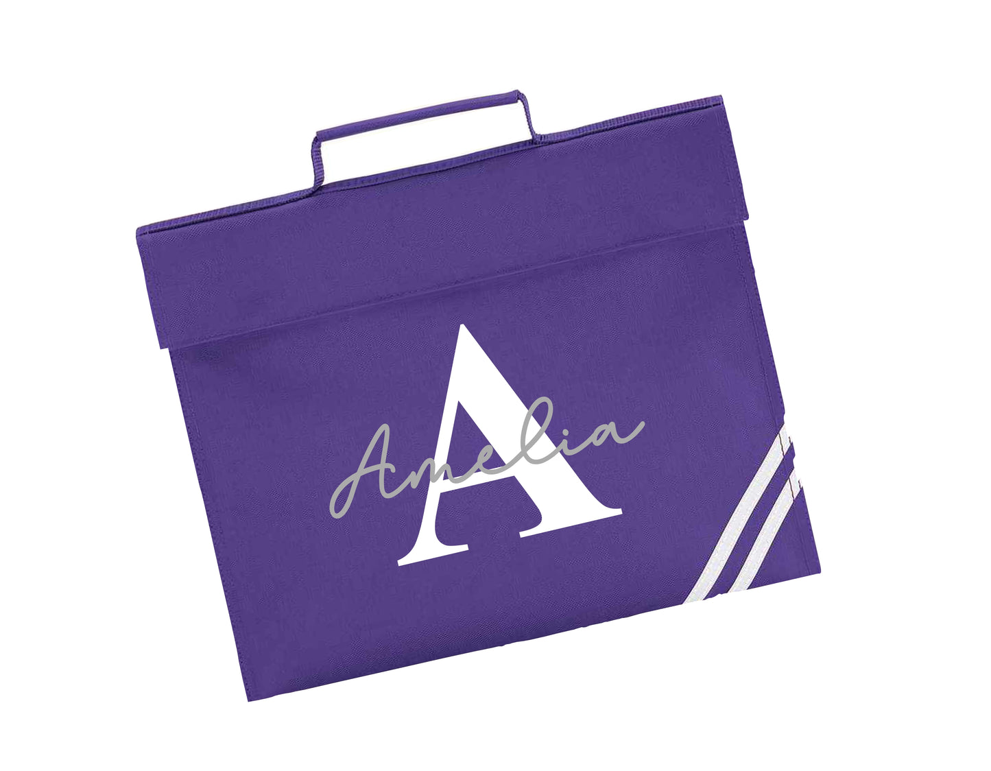 Personalised Initial Script Design Bookbag - All colours