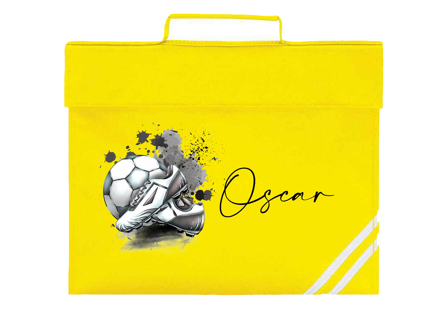 Personalised Football Design Bookbag - All colours