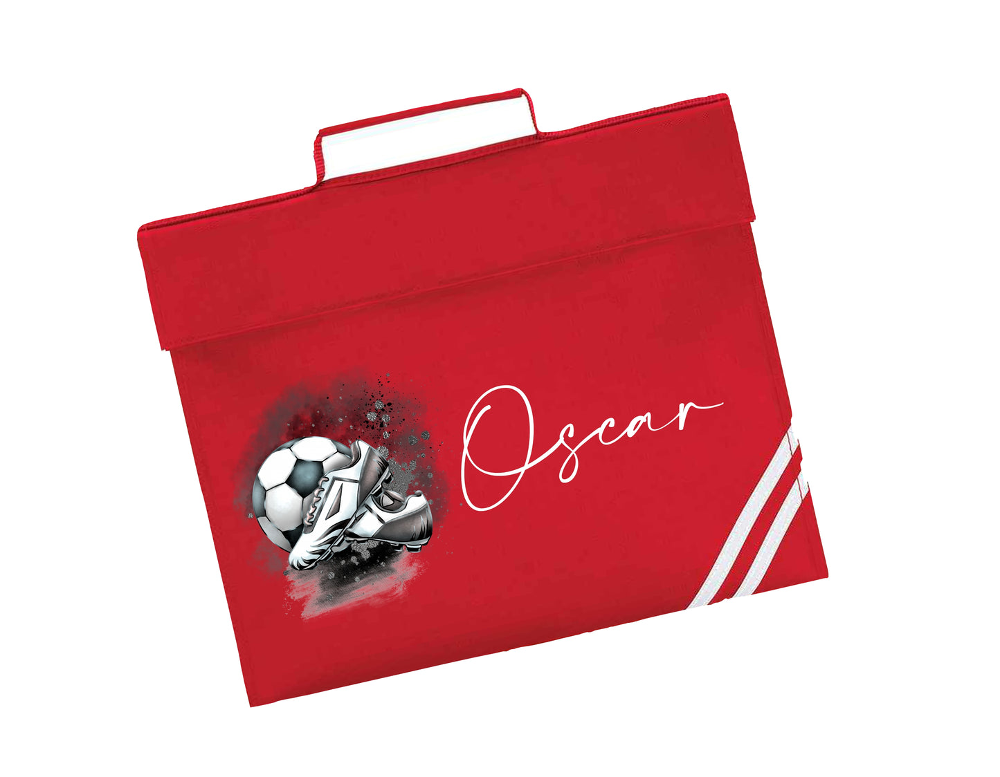Personalised Football Design Bookbag - All colours