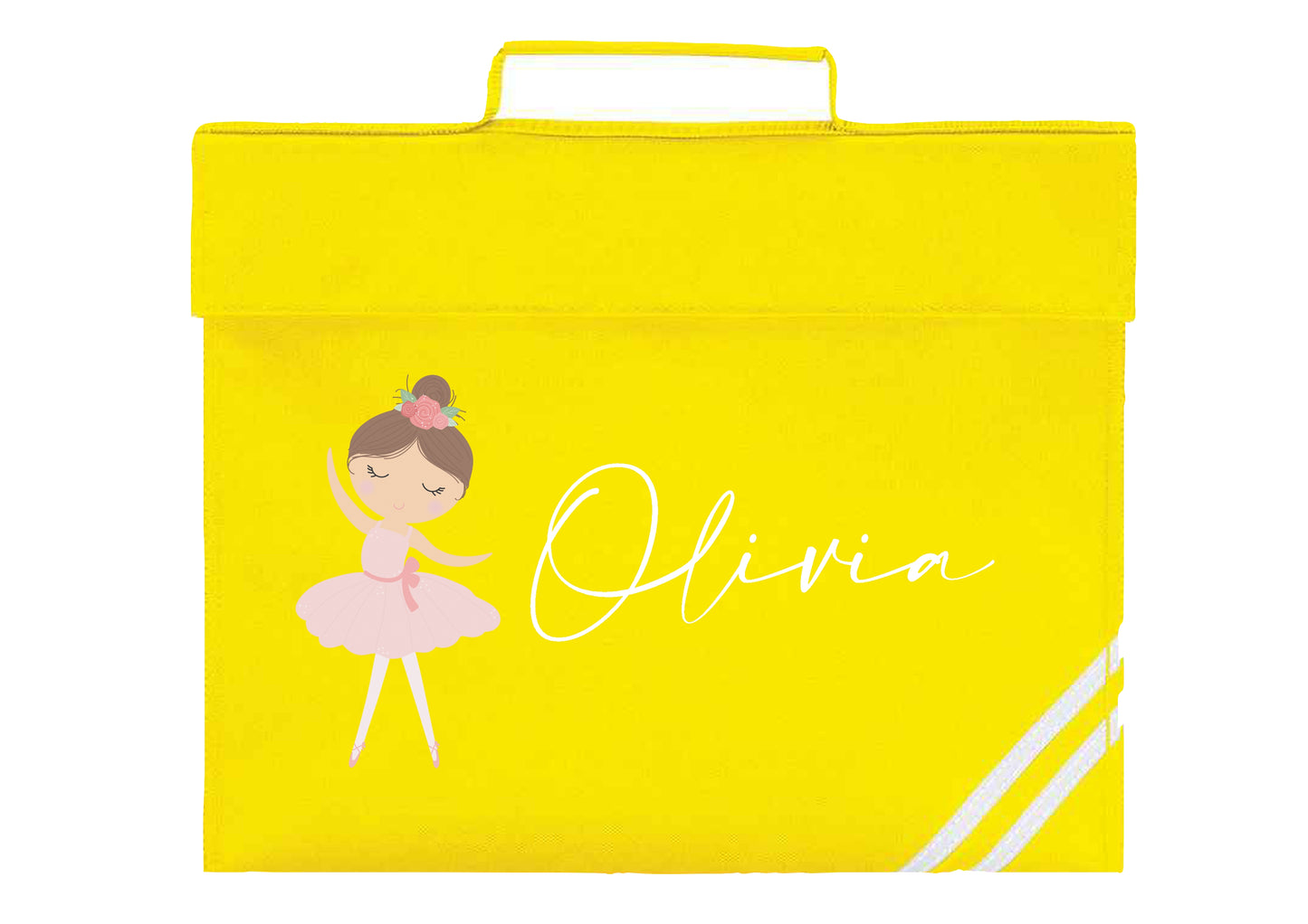 Personalised Ballerina Design Bookbag - All colours