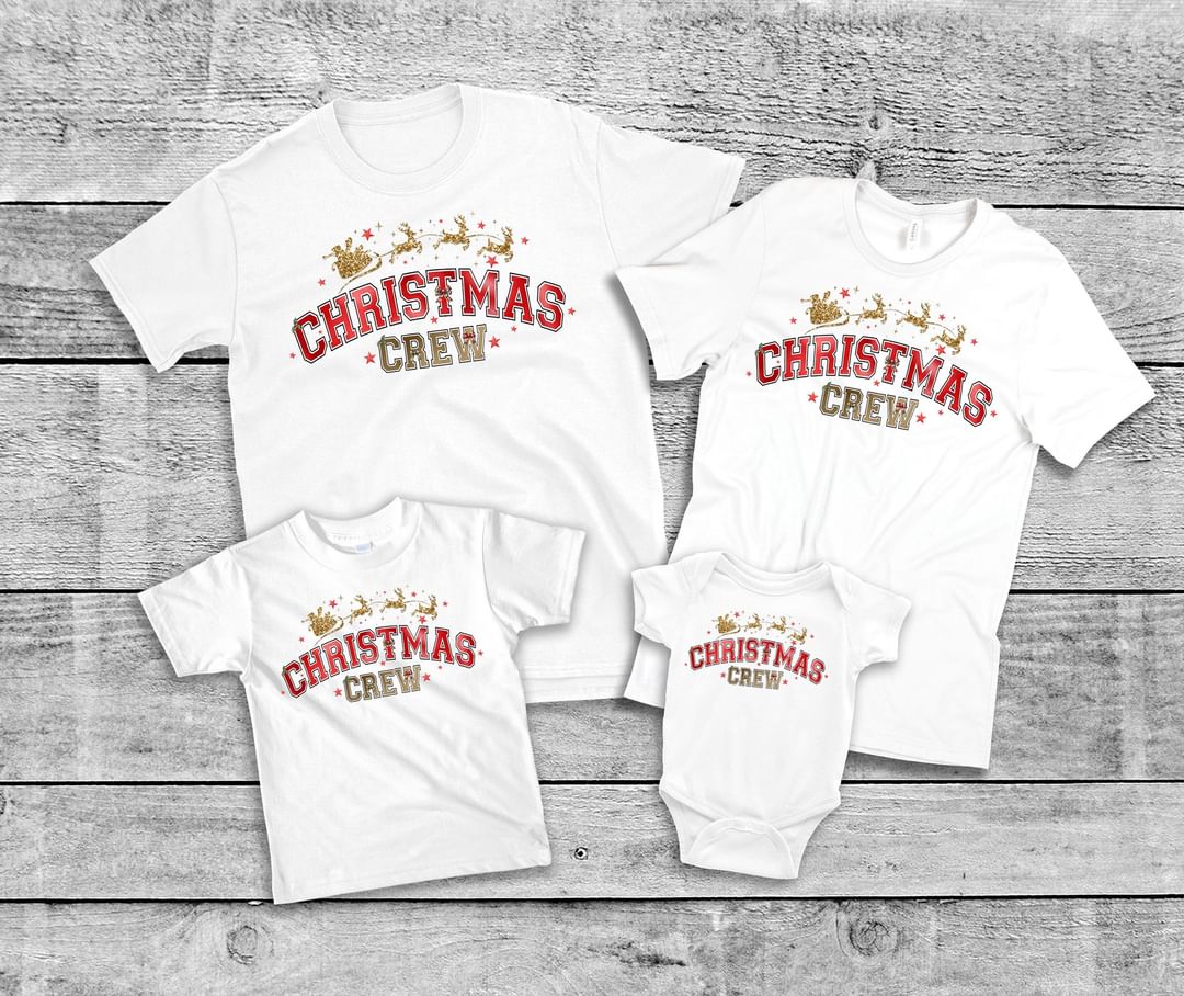 Christmas Crew Family Tshirts
