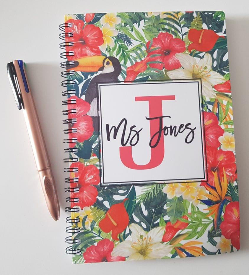 Tropical Personalised Notebook
