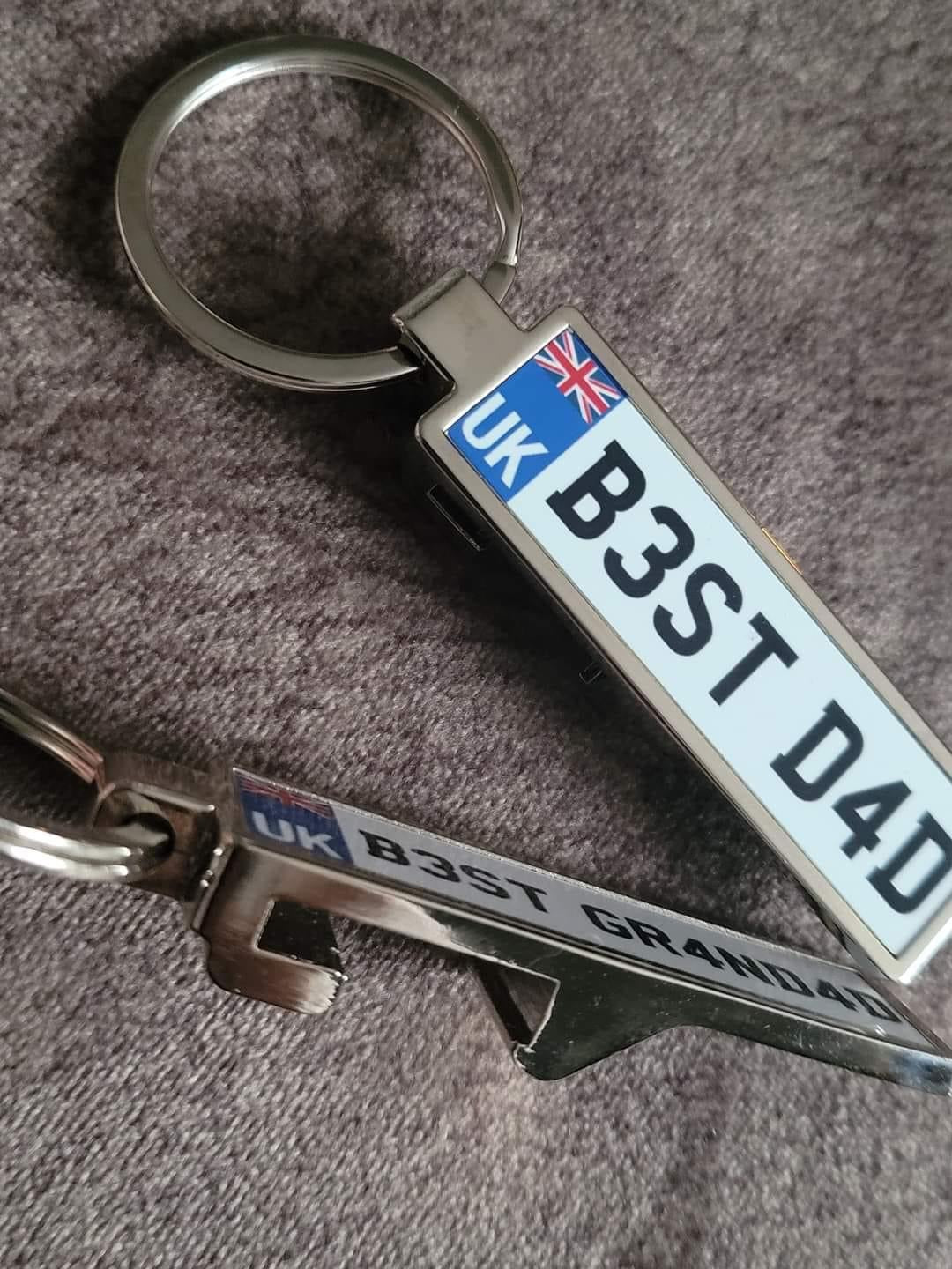 Reg Style Dad Keyring