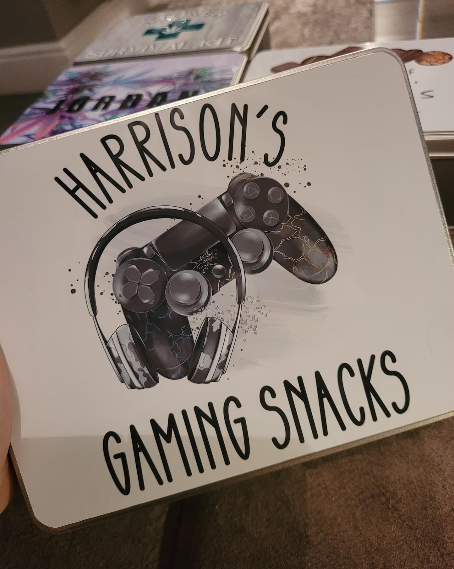 Gaming Snacks Tin