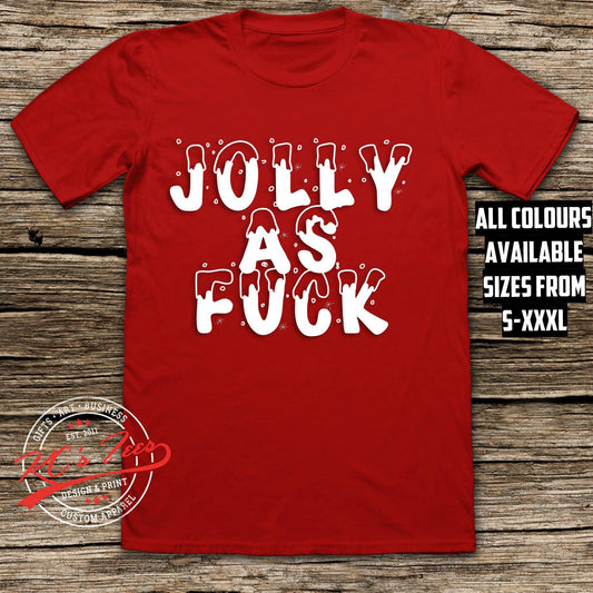 Jolly As Fuck Swear Christmas T-shirt