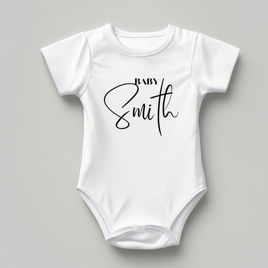 Personalised Name Baby Vest