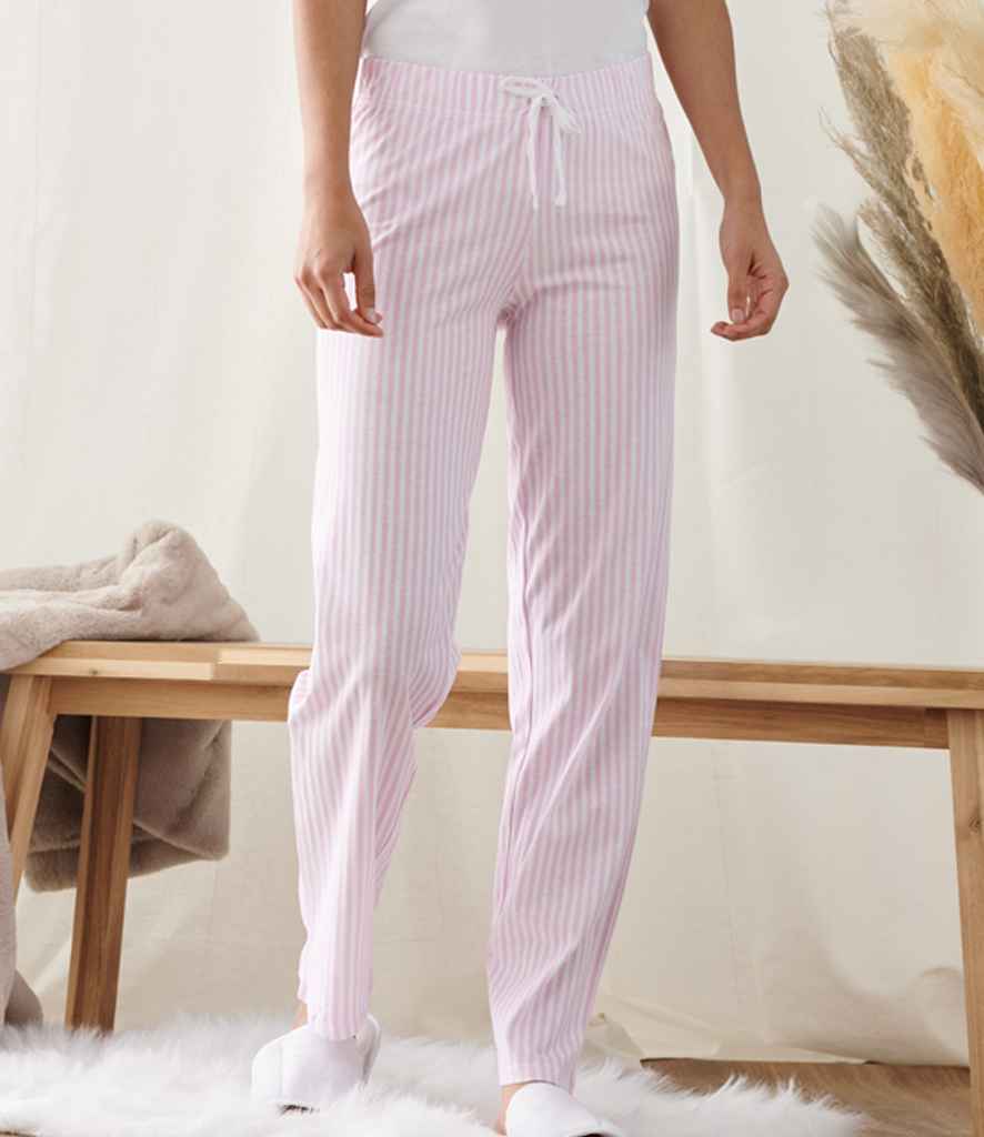 Personalised Make Up Girl Pink Stripe Pyjamas