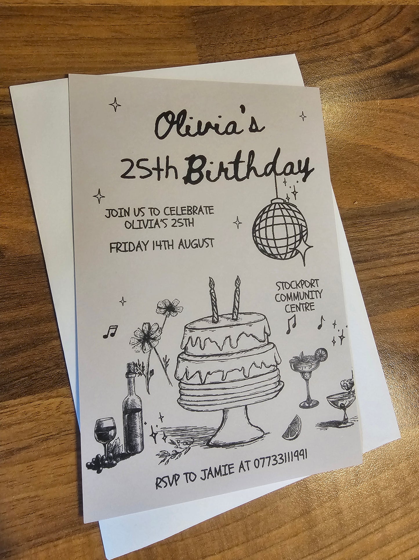 Retro Birthday Invites