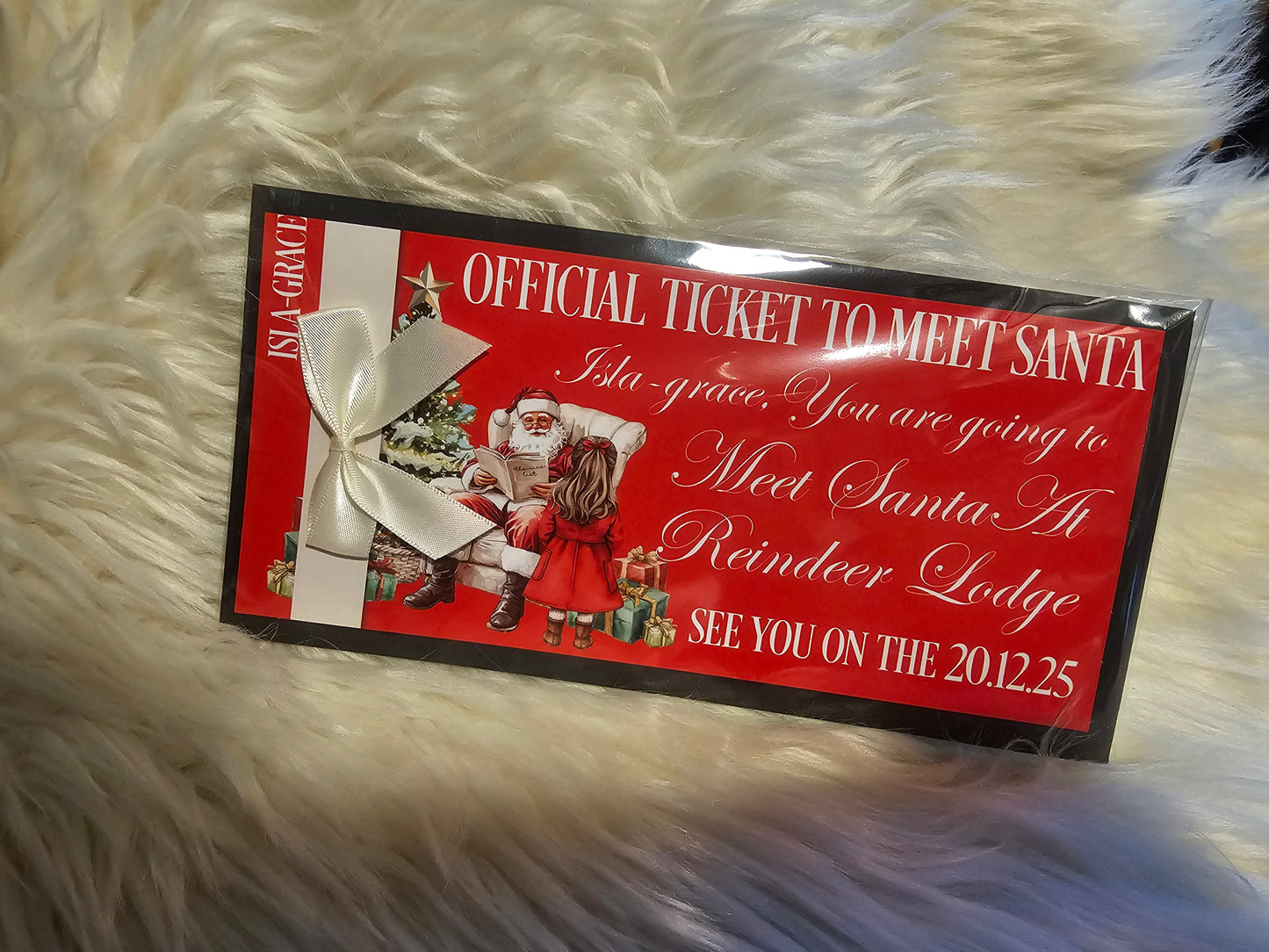 Personalised Ticket to meet Santa