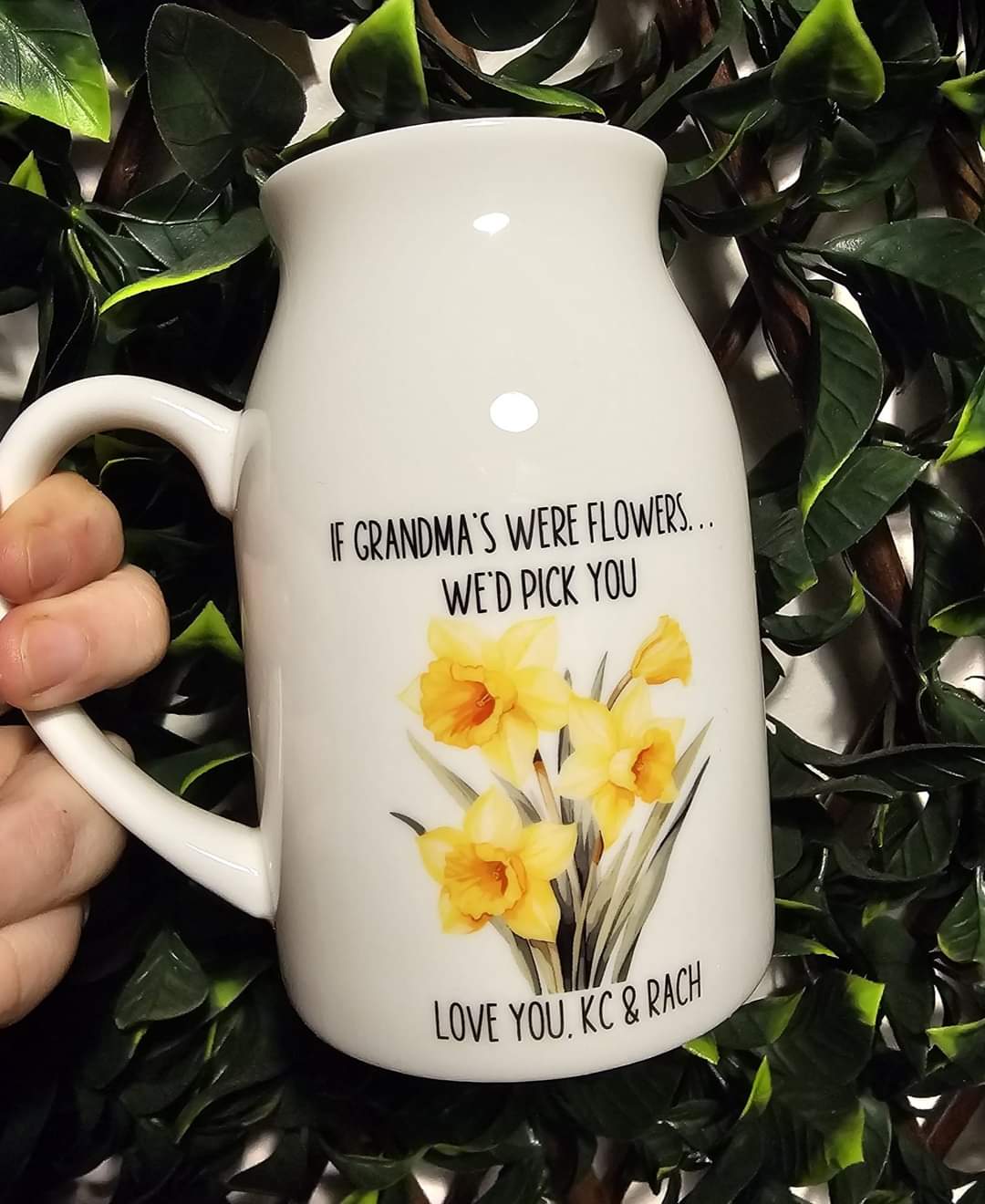 Flower Jar Milk Jug