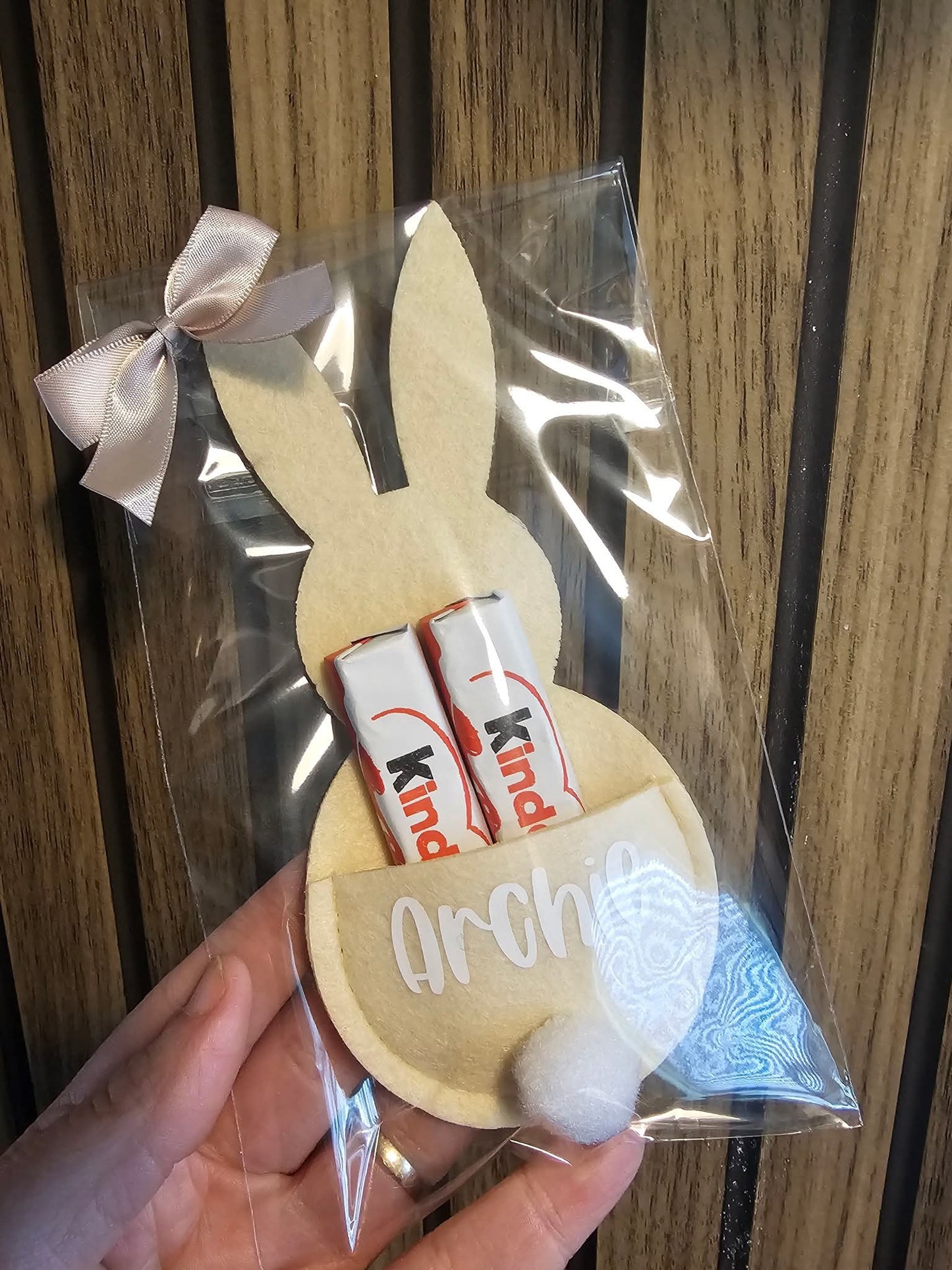 Easter Bunny Kinder Holder