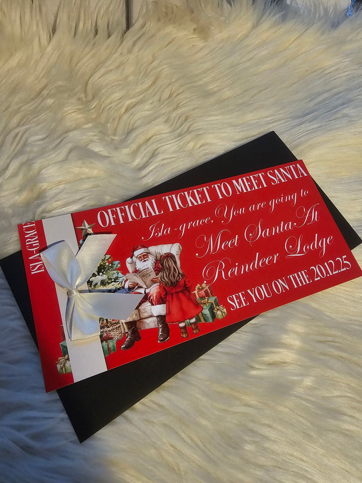 Personalised Ticket to meet Santa