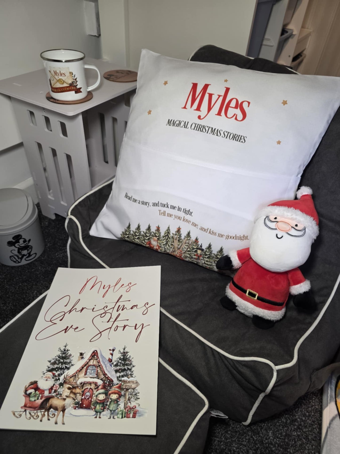 Christmas story book cushion