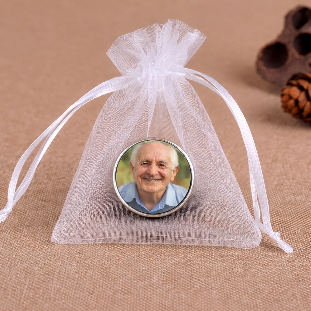 Personalised Photo Remembrance Pin Badge