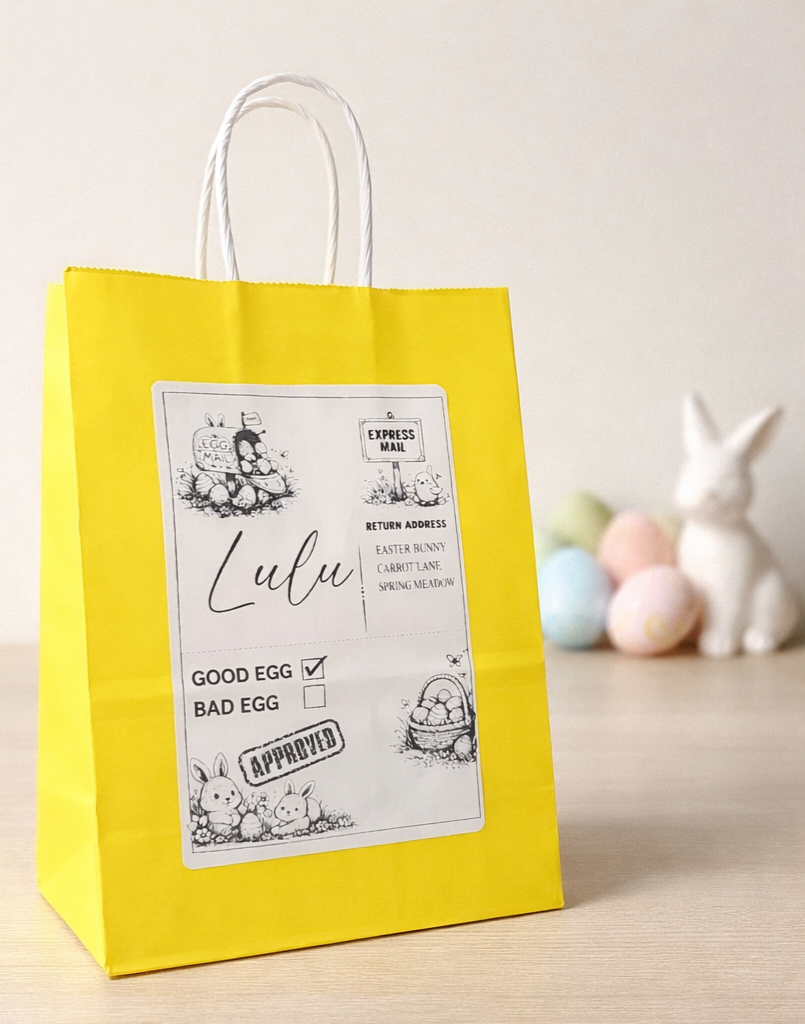 Personalised Yellow Small Easter Bag